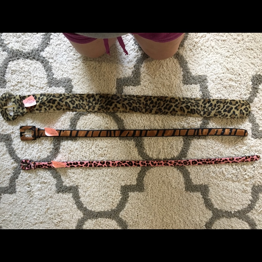 Animal print belts